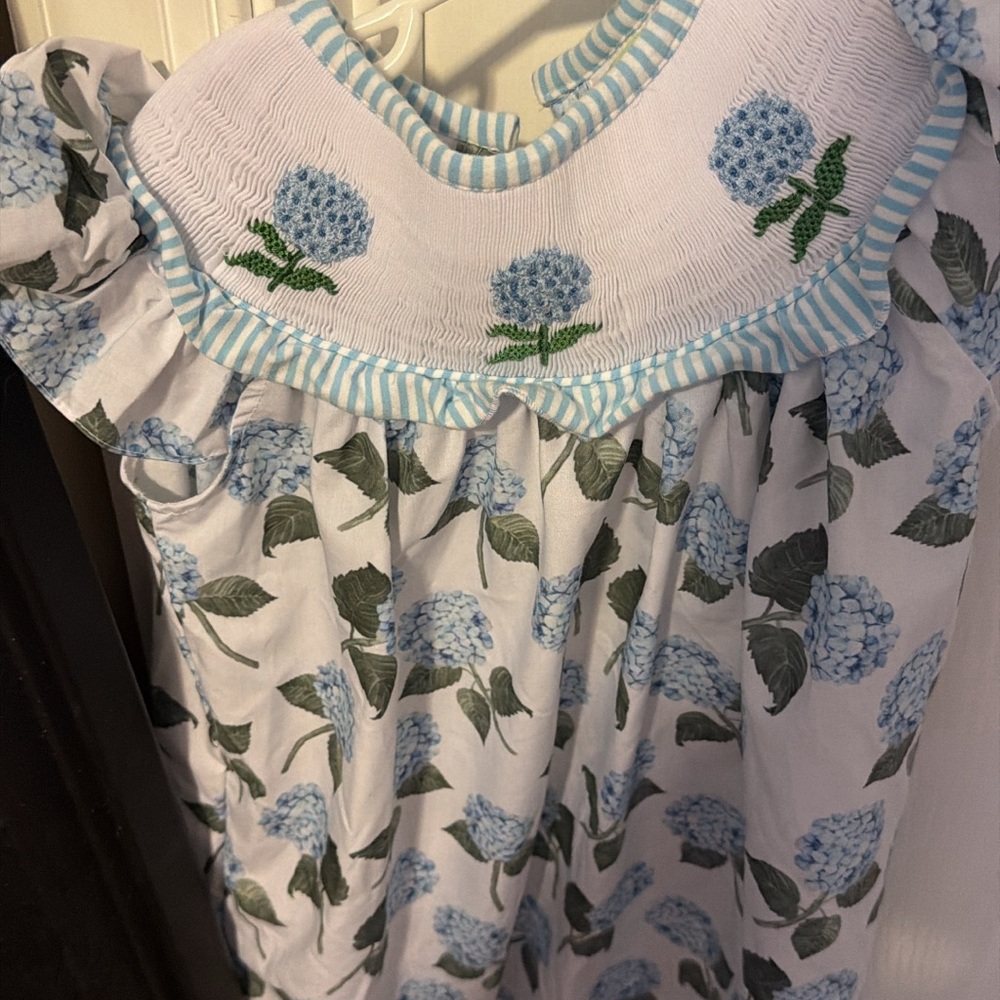 Smocked Hydrangea Dress